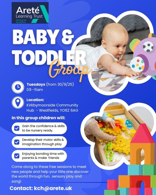 Advert for baby and toddler group